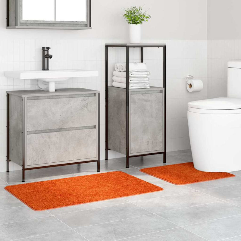 Chargez l'image dans la visionneuse de la galerie, Vidaxl antislip badmat set 2 pcs oranje pp