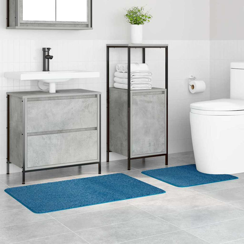 Chargez l'image dans la visionneuse de la galerie, Vidaxl antislip badmat set 2 pcs blauw pp
