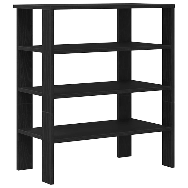 Load image into Gallery viewer, Vidaxl schoenenrek 61x32x70 cm bewerkt hout zwart