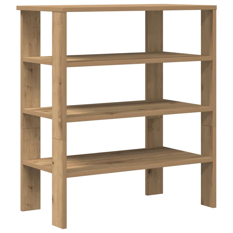 Load image into Gallery viewer, Vidaxl schoenenrek 61x32x70 cm bewerkt hout artisanaal eikenkleur