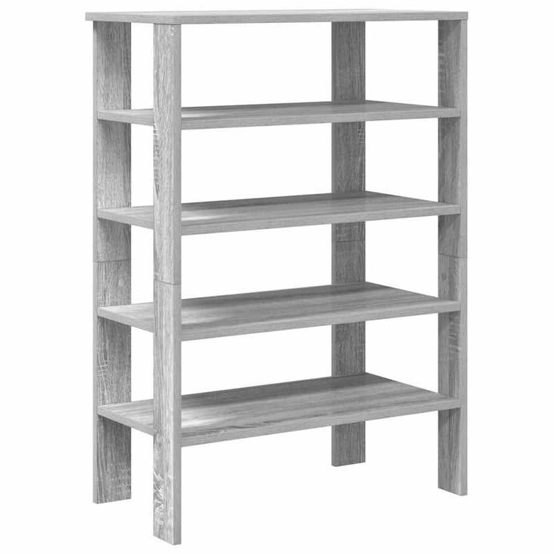Load image into Gallery viewer, Vidaxl schoenenrek 61x32x87,5 cm bewerkt hout grijs sonoma eikenkleur