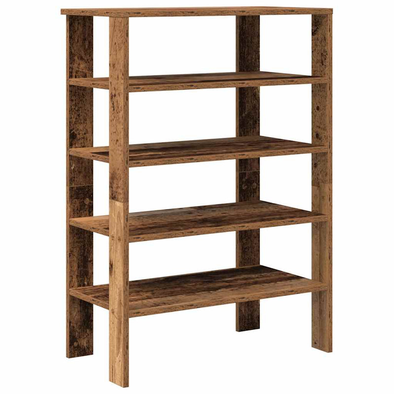 Load image into Gallery viewer, Vidaxl schoenenrek 61x32x87,5 cm bewerkt hout oud houtkleurig