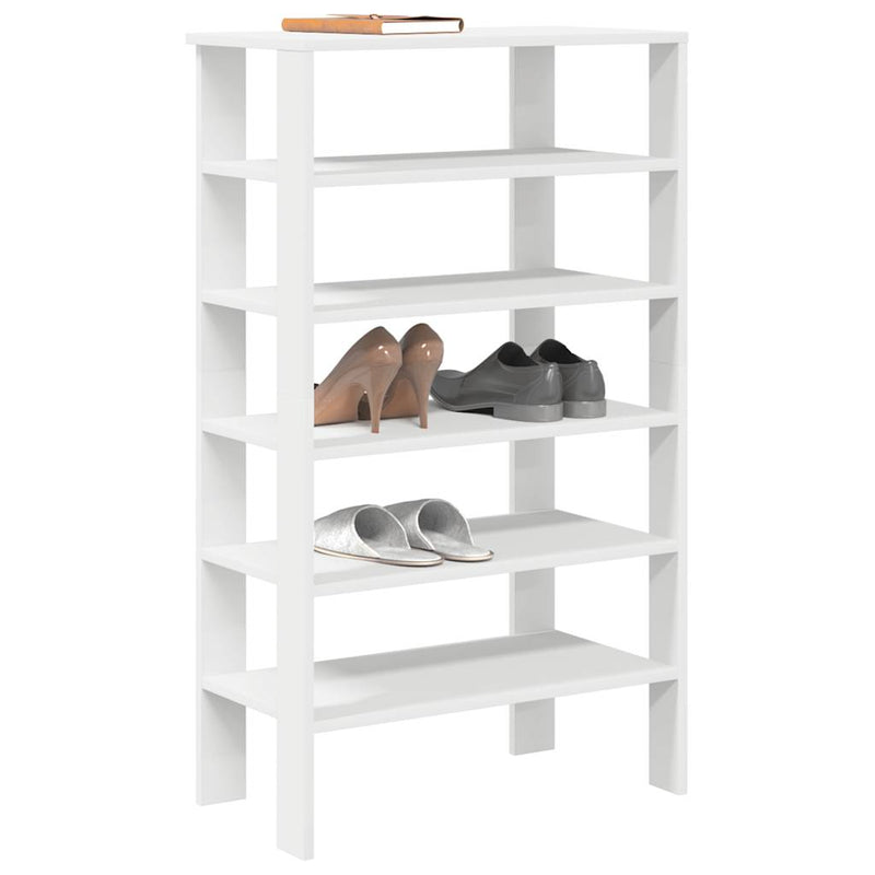 Load image into Gallery viewer, Vidaxl schoenenrek 61x32x105 cm bewerkt hout wit
