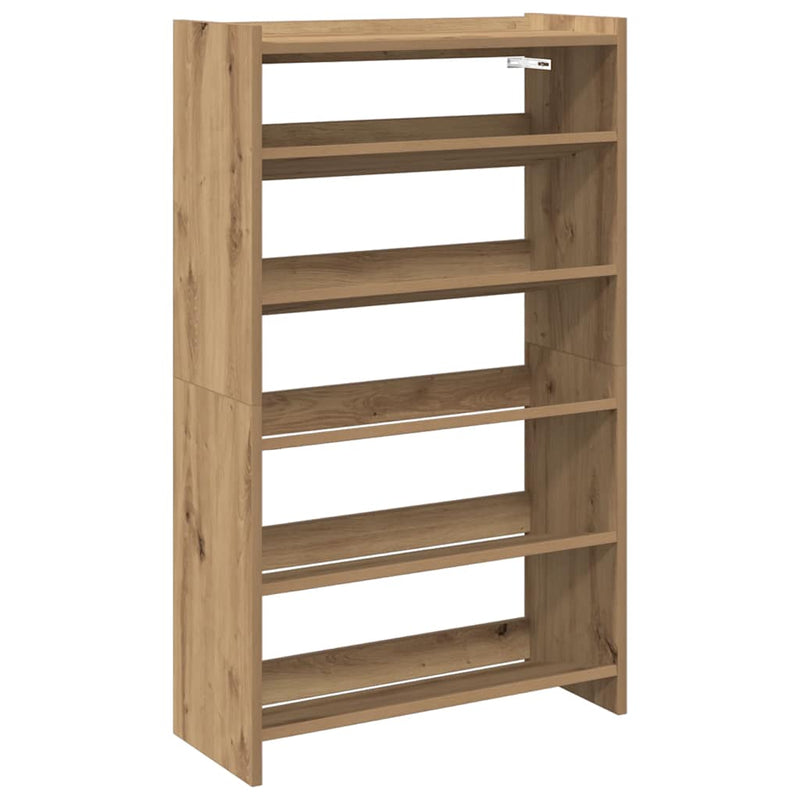 Load image into Gallery viewer, Vidaxl schoenenrek 60x25x100 cm bewerkt hout artisanaal eikenkleur