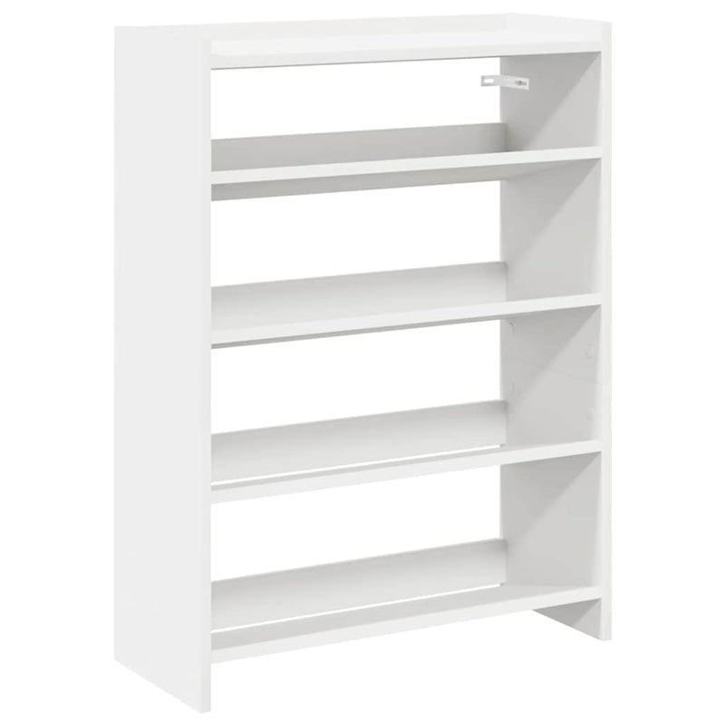 Load image into Gallery viewer, Vidaxl schoenenrek 60x25x81 cm bewerkt hout wit