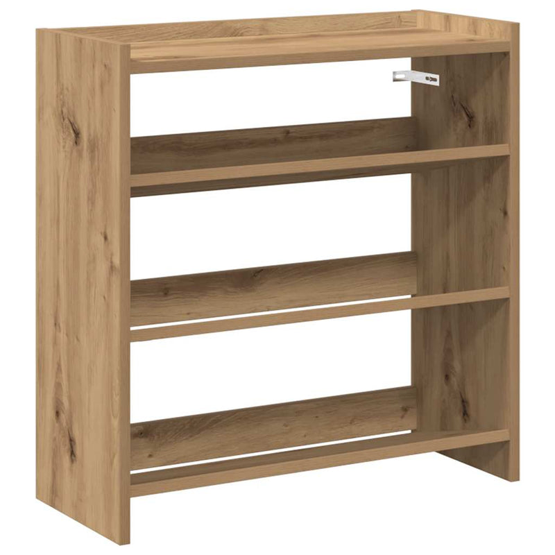 Load image into Gallery viewer, Vidaxl schoenenrek 60x25x62 cm bewerkt hout artisanaal eikenkleur