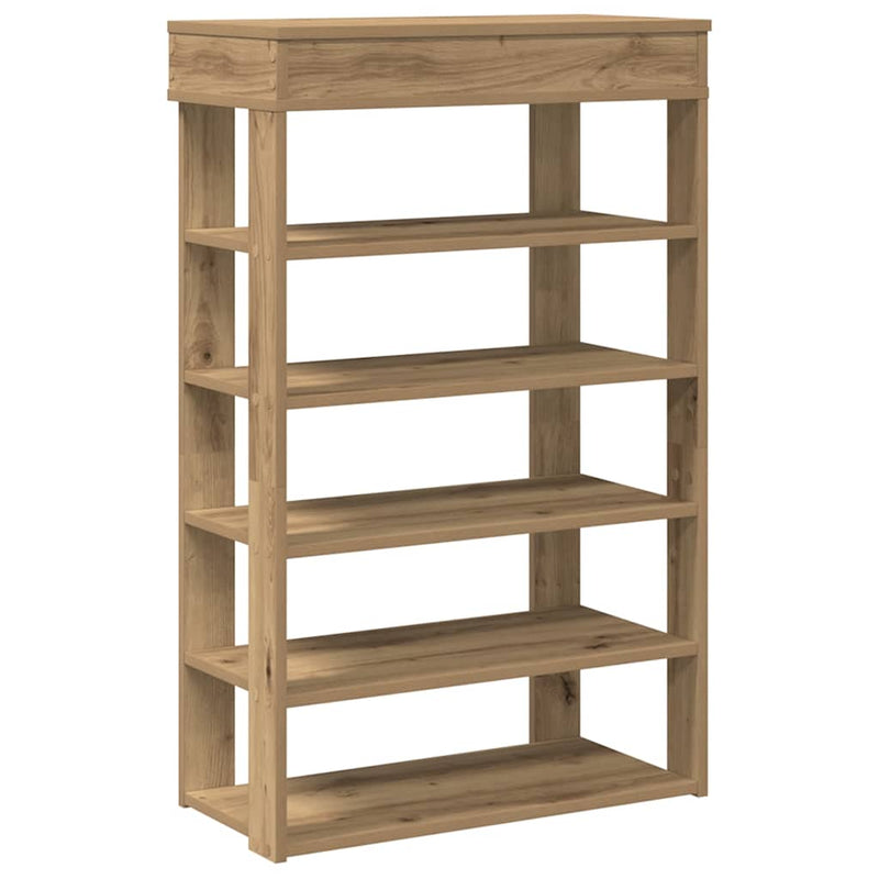 Load image into Gallery viewer, Vidaxl schoenenrek 60x30x98 cm bewerkt hout artisanaal eikenkleur