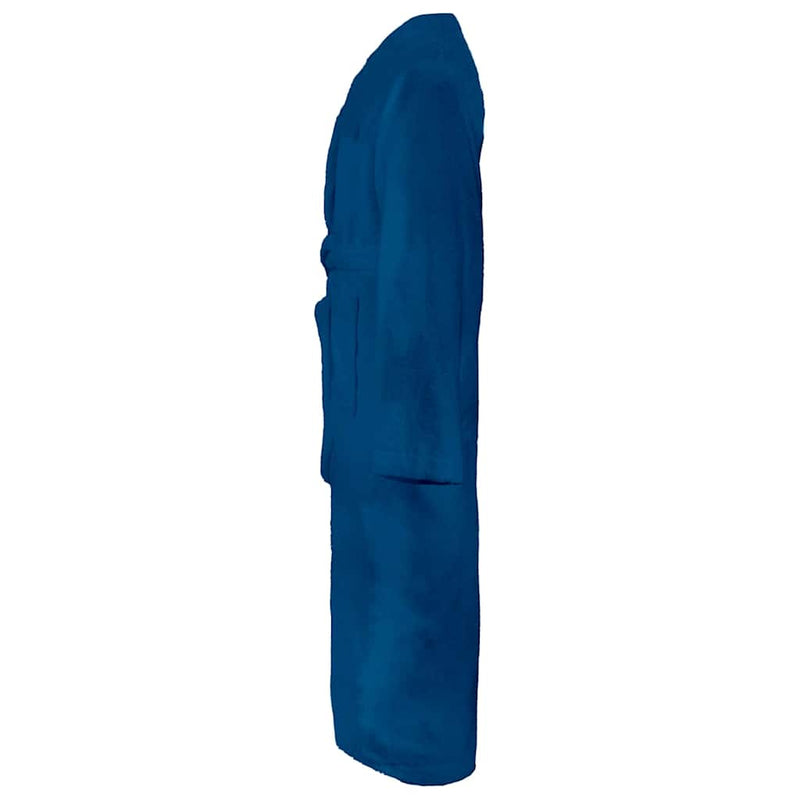 Afbeelding laden in galerijviewer, Vidaxl badjas kinn blauw l katoen