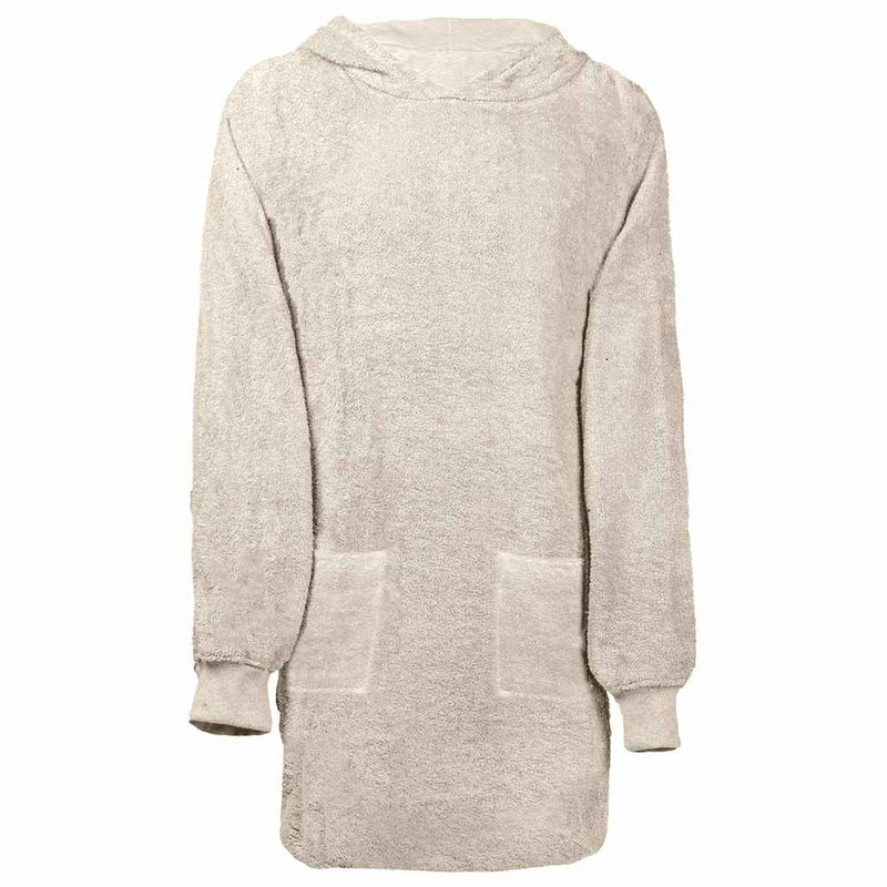 Afbeelding laden in galerijviewer, Vidaxl deken hoodie kinn crème l katoen