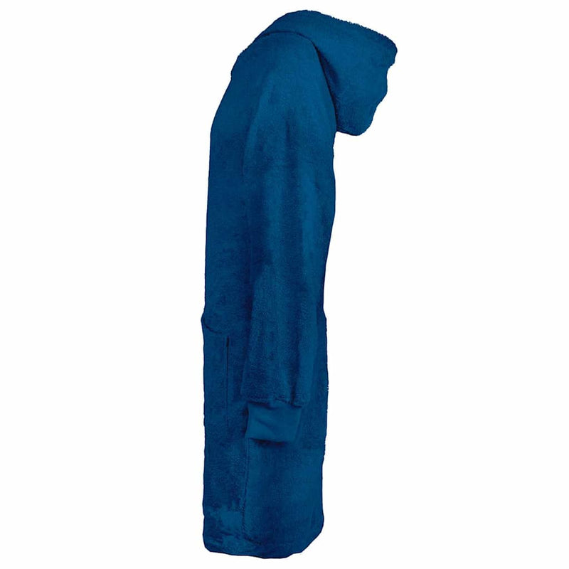 Afbeelding laden in galerijviewer, Vidaxl deken hoodie kinn marineblauw l katoen