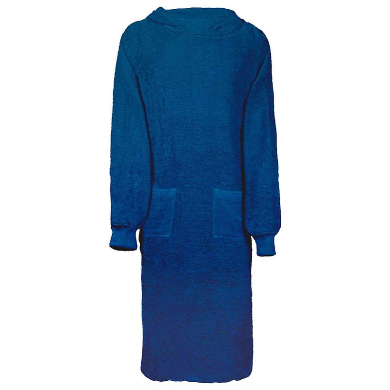 Afbeelding laden in galerijviewer, Vidaxl deken hoodie kinn marineblauw xl katoen
