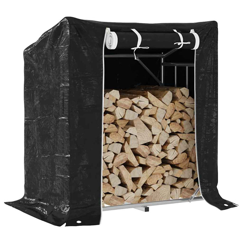 Load image into Gallery viewer, Vidaxl haardhoutrek met regenhoes 101x61x110,5 cm gegalvaniseerd staal