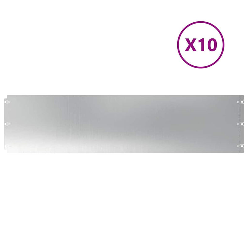 ギャラリービューアに画像をロードする, Vidaxl gazonranden 10 st 25x103 cm gegalvaniseerd staal