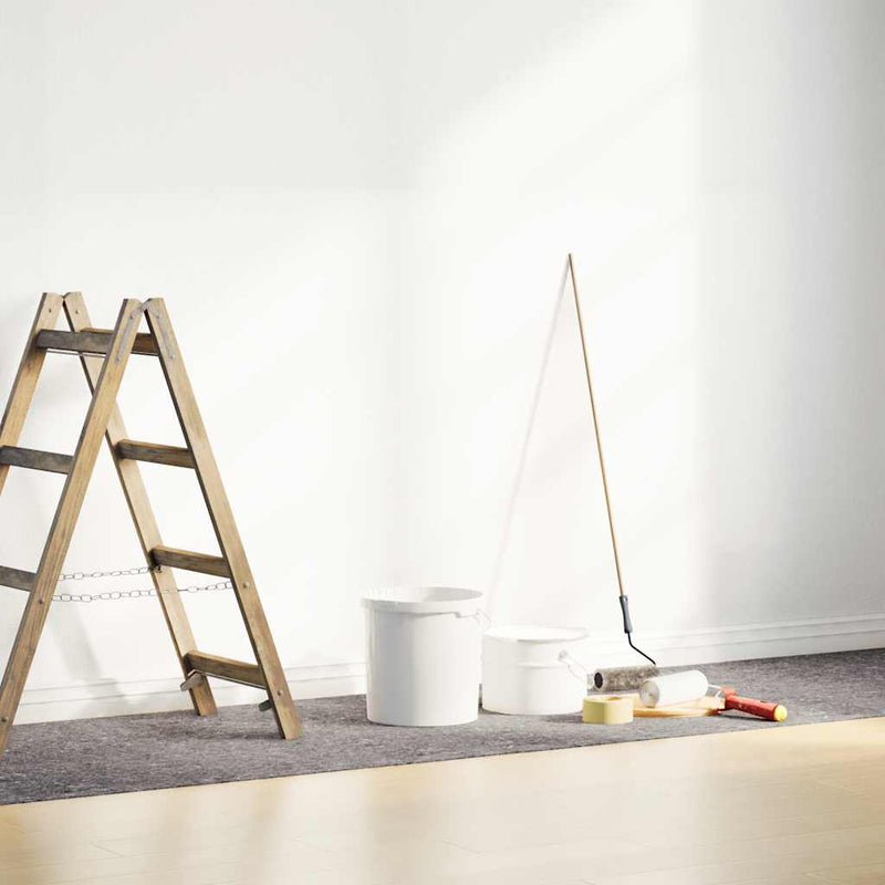 Afbeelding laden in galerijviewer, Vidaxl antislip schildersvlies 2 st 5 m 220 g m² grijs