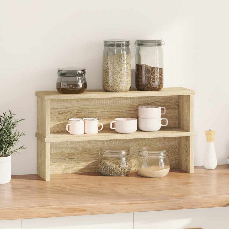 Load image into Gallery viewer, Vidaxl keukenrekken stapelbaar 2 st 60x15x16 cm sonoma eikenkleurig