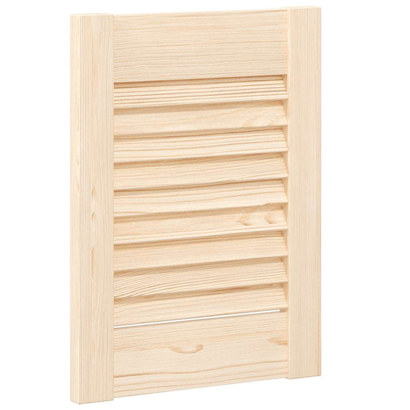Afbeelding laden in galerijviewer, Vidaxl kastdeur met lamellen 39,5x29,5 cm massief grenenhout