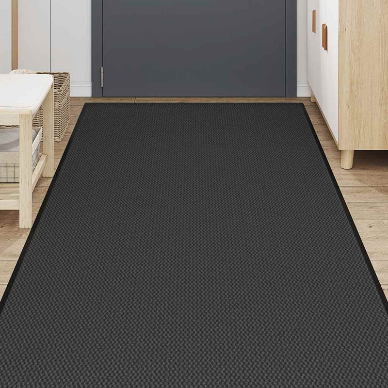 ギャラリービューアに画像をロードする, Vidaxl deurmat 115x400 cm zwart