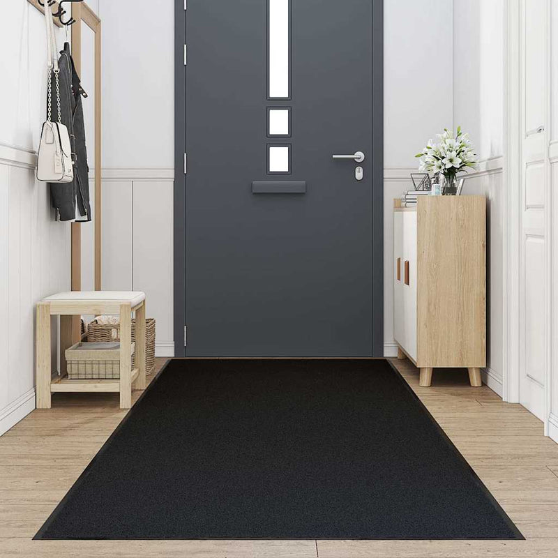 ギャラリービューアに画像をロードする, Vidaxl deurmat 115x400 cm zwart