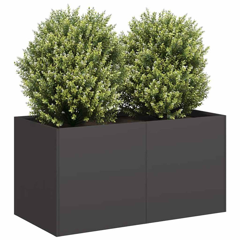 ギャラリービューアに画像をロードする, Vidaxl plantenbak 80x40x40 cm koudgewalst staal zwart