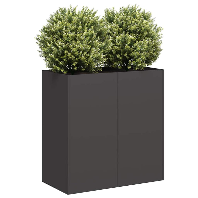 ギャラリービューアに画像をロードする, Vidaxl plantenbak 80x40x80 cm koudgewalst staal zwart