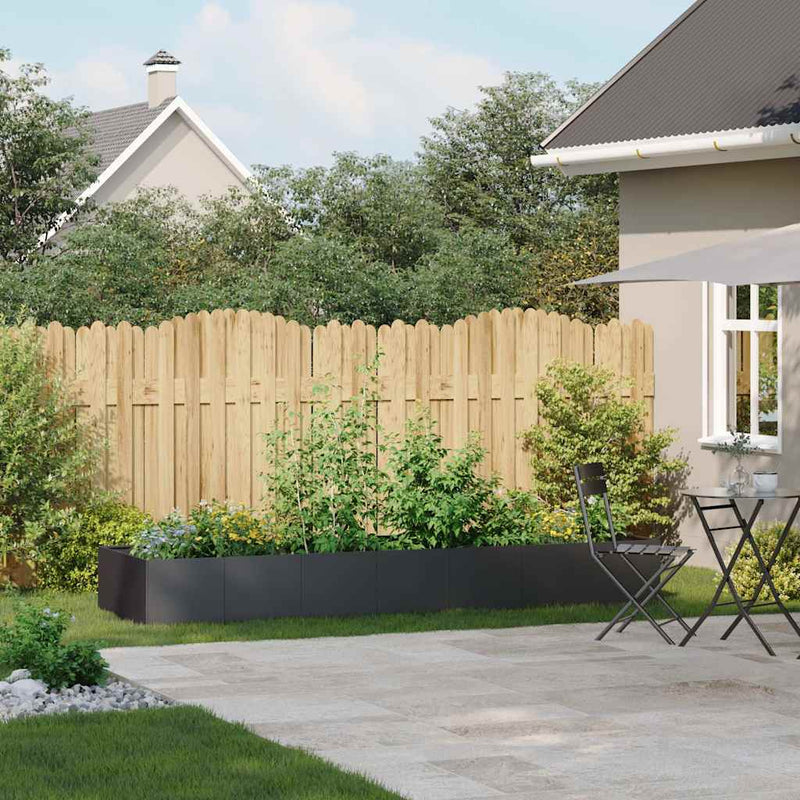 Afbeelding laden in galerijviewer, Vidaxl plantenbak 280x80x40 cm staal zwart