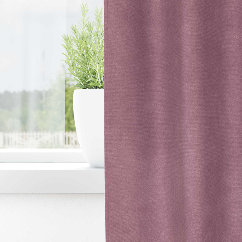 Afbeelding laden in galerijviewer, Vidaxl verduisterende gordijnen 2 pcs donkerroze 140 x 175 cm fluweel