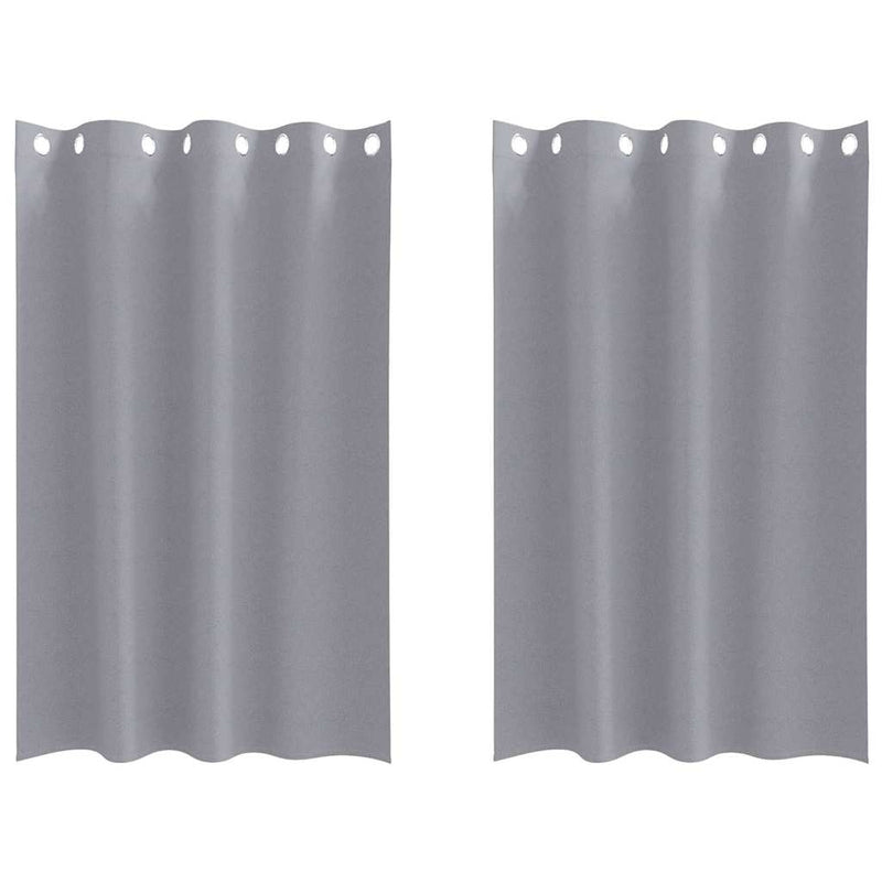 ギャラリービューアに画像をロードする, Vidaxl zwart-out gordijnen met ringen 2 pcs lichtgrijs 175 x 140 cm