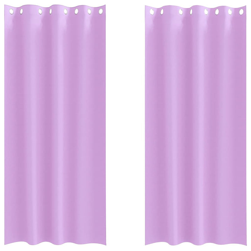 ギャラリービューアに画像をロードする, Vidaxl zwart-out gordijnen met ringen 2 pcs paars 225 x 140 cm