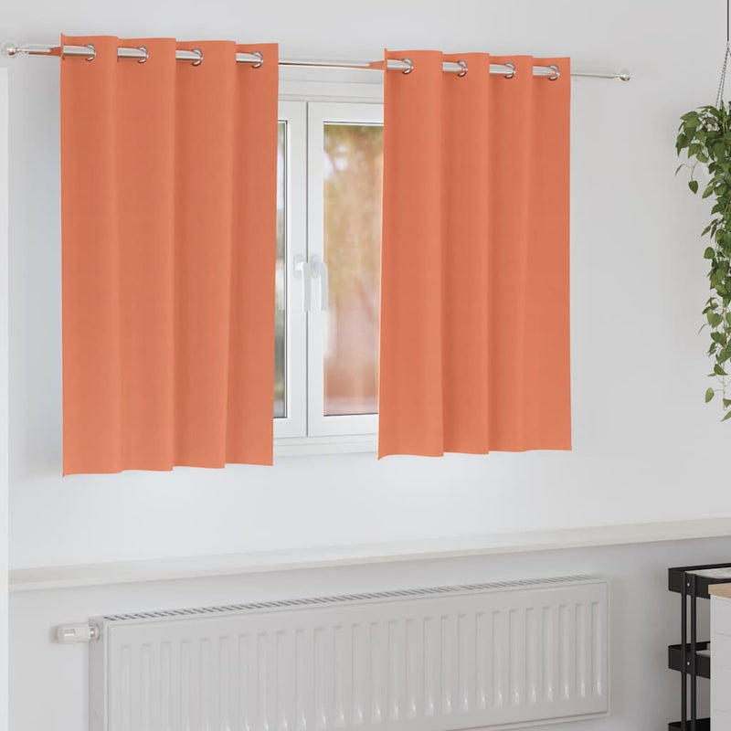 ギャラリービューアに画像をロードする, Vidaxl zwart-out gordijnen met ringen 2 pcs terracotta 140 x 140 cm