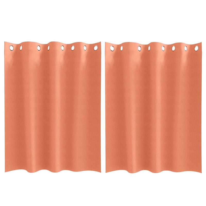 ギャラリービューアに画像をロードする, Vidaxl zwart-out gordijnen met ringen 2 pcs terracotta 140 x 140 cm