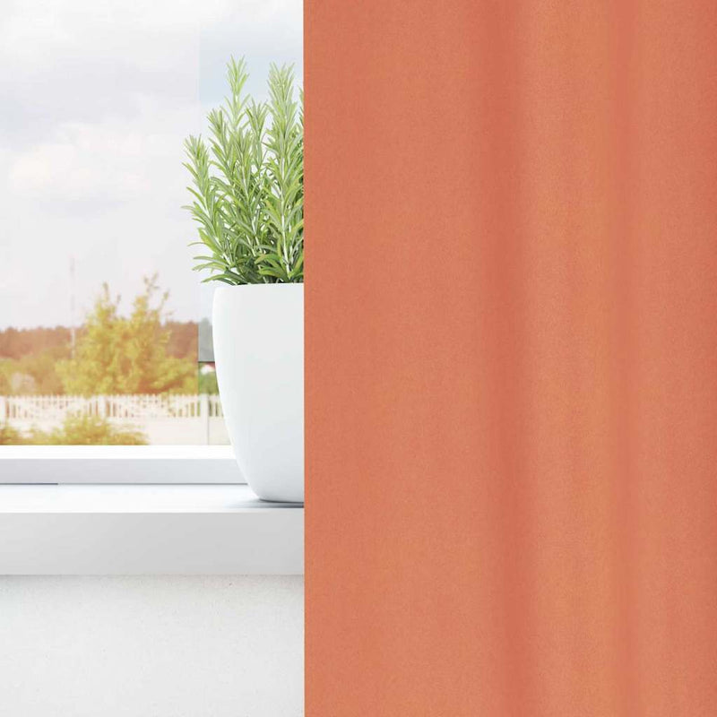 ギャラリービューアに画像をロードする, Vidaxl zwart-out gordijnen met ringen 2 pcs terracotta 175 x 140 cm