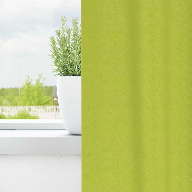 Afbeelding laden in galerijviewer, Vidaxl zwart-out gordijnen met ringen 2 pcs groen 245 x 140 cm