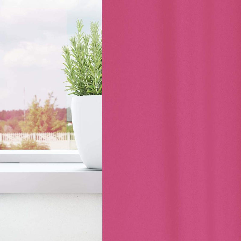 ギャラリービューアに画像をロードする, Vidaxl zwart-out gordijnen met ringen 2 pcs felroze 225 x 140 cm