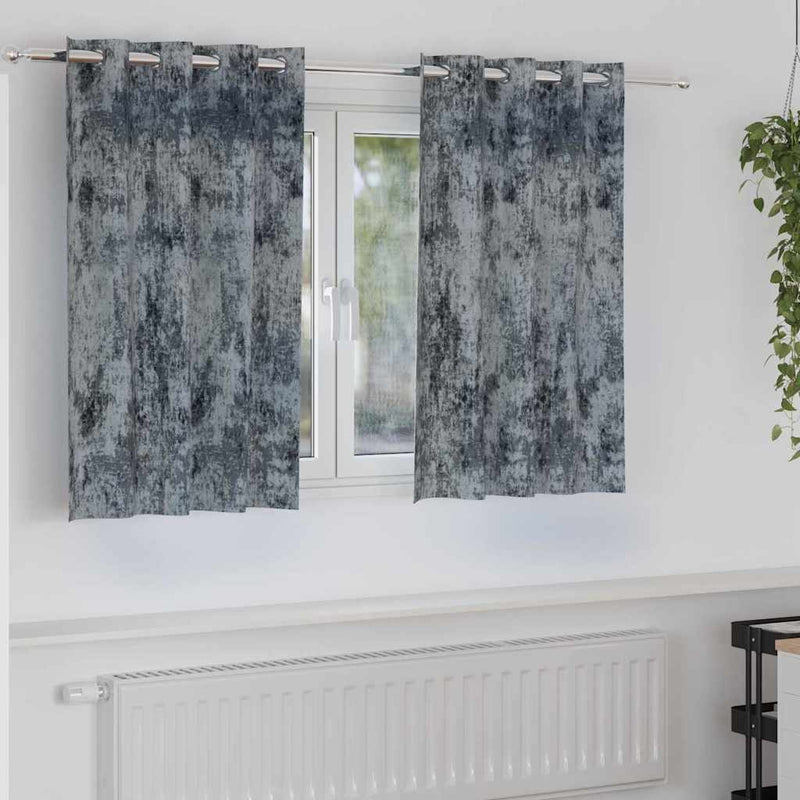 ギャラリービューアに画像をロードする, Vidaxl velvet gordijnen 2 pcs zilvergrijs 140 x 140 cm fluweel