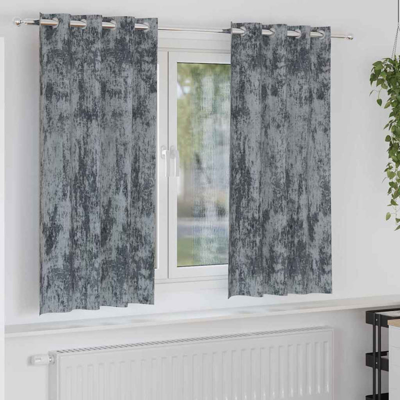 Chargez l'image dans la visionneuse de la galerie, Vidaxl velvet gordijnen 2 pcs zilvergrijs 175 x 140 cm fluweel