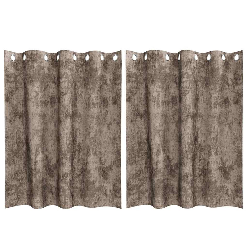 Afbeelding laden in galerijviewer, Vidaxl velvet gordijnen 2 pcs cappuccino 140 x 140 cm fluweel
