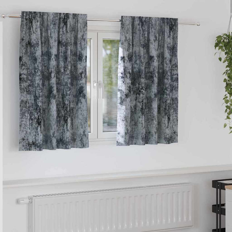 ギャラリービューアに画像をロードする, Vidaxl velvet gordijnen 2 pcs zilvergrijs 140 x 140 cm fluweel