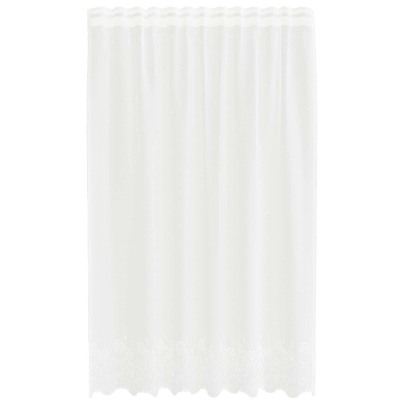 ギャラリービューアに画像をロードする, Vidaxl kantgordijn met gordijnen bloemen wit 200 x 150 cm polyester