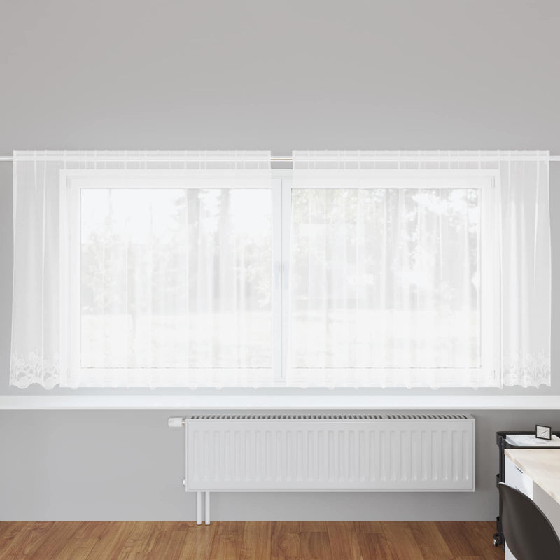 ギャラリービューアに画像をロードする, Vidaxl kantgordijn met gordijnen wit 300 x 140 cm polyester