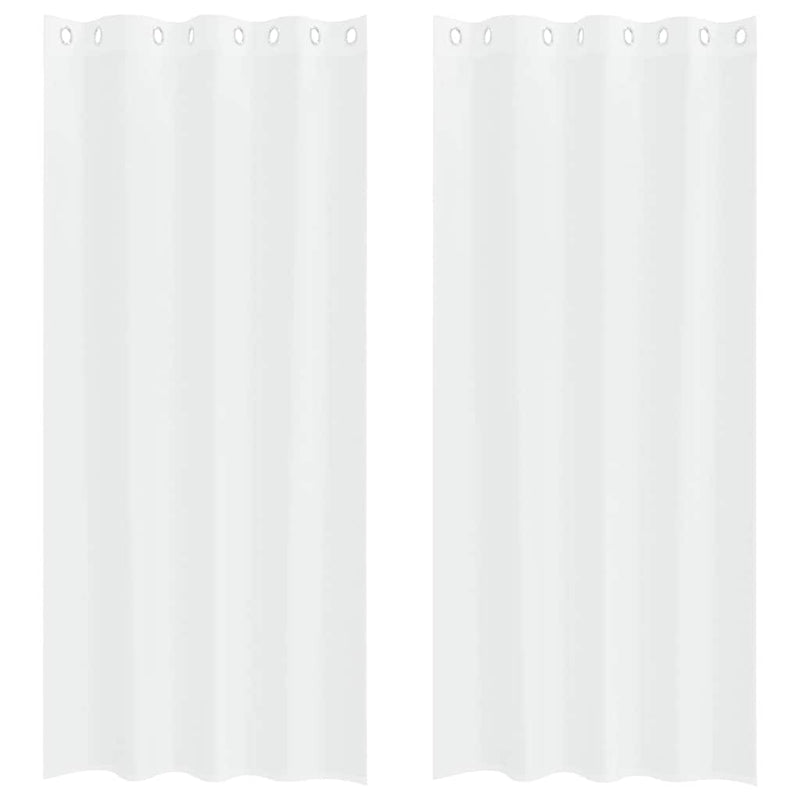 ギャラリービューアに画像をロードする, Vidaxl voile gordijn met gordijnen 2 pcs wit 225 x 140 cm polyester