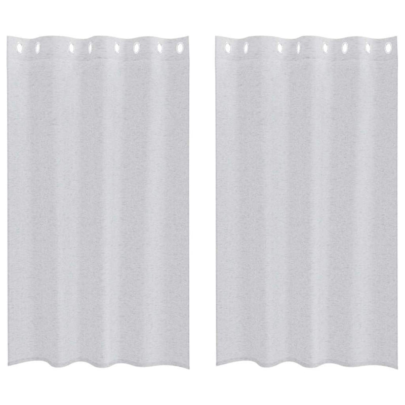 ギャラリービューアに画像をロードする, Vidaxl voile gordijn 2 pcs lichtgrijs 175 x 140 cm polyester