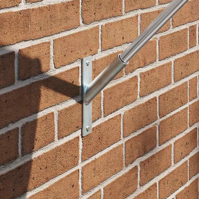 Afbeelding laden in galerijviewer, Vidaxl vlaggen mast houder zilver 15 x 3 x 0,35 cm staal