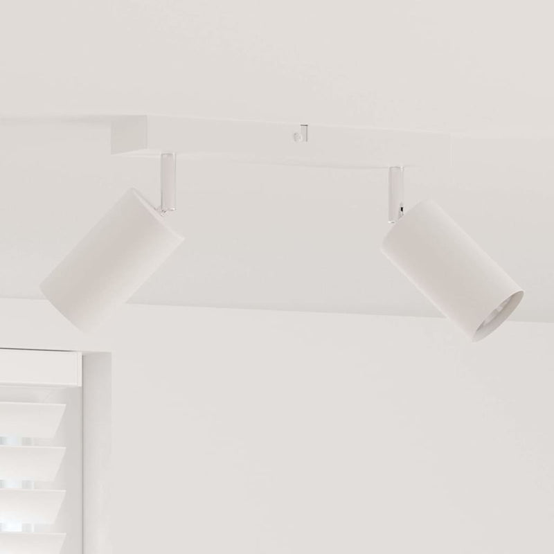 ギャラリービューアに画像をロードする, Vidaxl plafondspot met schijnwerpers wit 26 x 6 x 16 cm metaal
