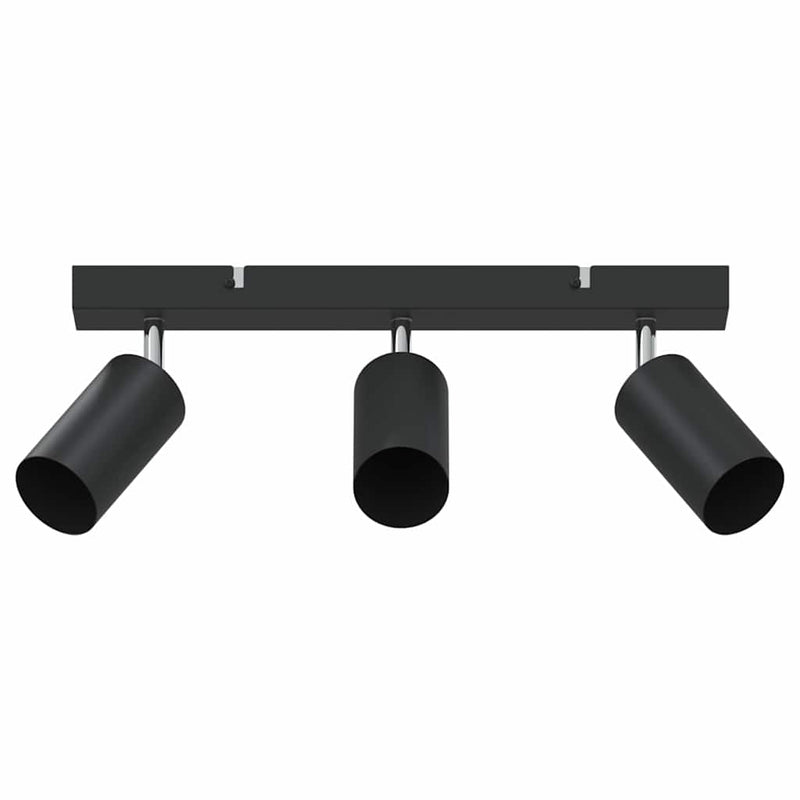 Afbeelding laden in galerijviewer, Vidaxl plafondspot met schijnwerpers zwart 38 x 6 x 16 cm metaal