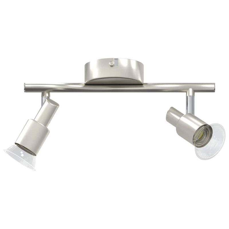 ギャラリービューアに画像をロードする, Vidaxl plafondspot met schijnwerpers nikkel 25,5 x 8 x 11 cm staal
