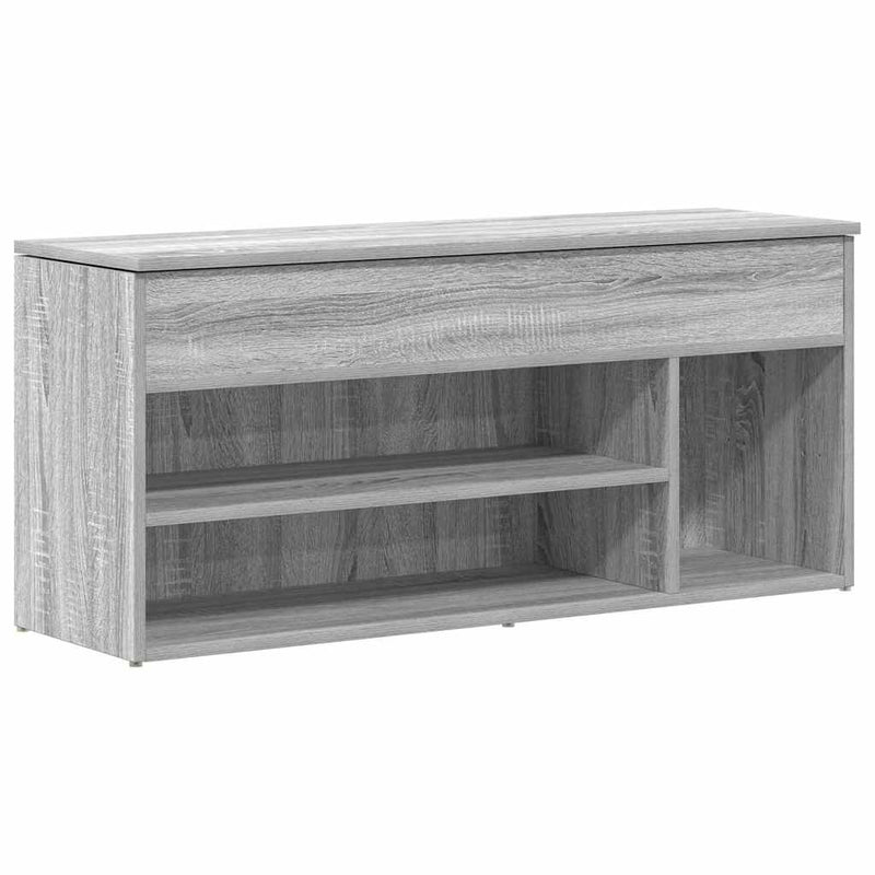 ギャラリービューアに画像をロードする, Vidaxl schoenenbank 102x30,5x45cm bewerkt hout grijs sonoma eikenkleur