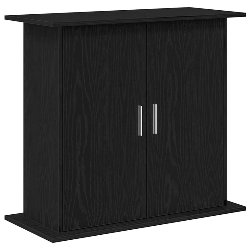 Afbeelding laden in galerijviewer, Vidaxl aquariumstandaard zwart eiken 81x36x73 cm bewerkt hout