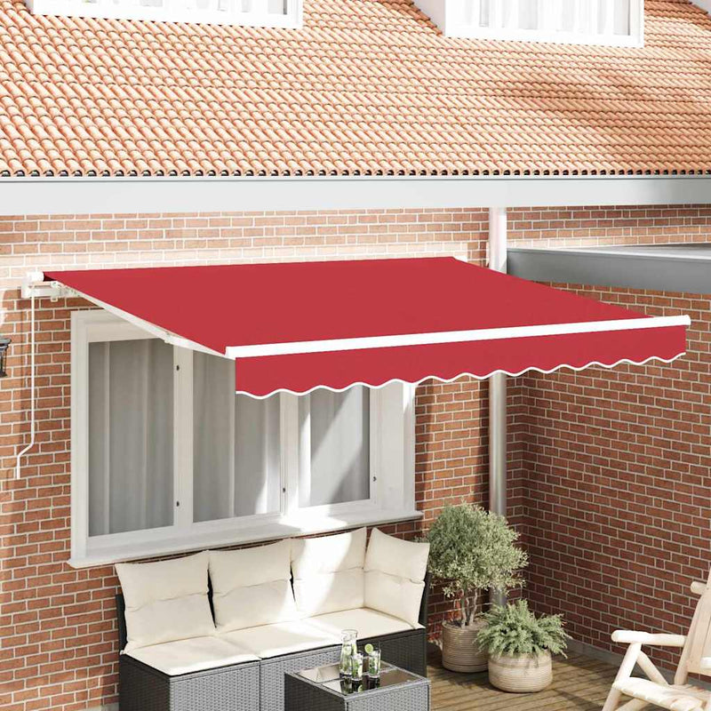 ギャラリービューアに画像をロードする, Vidaxl vervangingsdoek voor zonnescherm rood 280 x 245 cm polyester