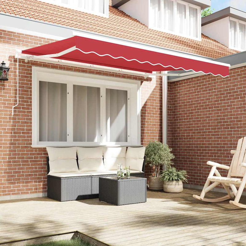ギャラリービューアに画像をロードする, Vidaxl vervangingsdoek voor zonnescherm rood 280 x 245 cm polyester
