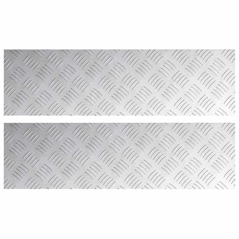 Chargez l'image dans la visionneuse de la galerie, Vidaxl trap tread rechthoekig 2 pcs zilver 70 x 20 cm aluminium